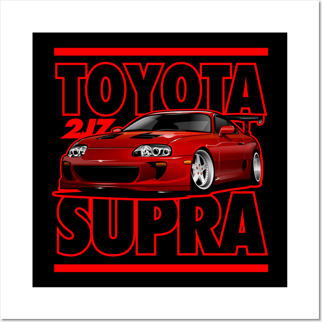 Toyota Supra MK4 Wall Art by rizadeli